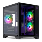 Imagem da oferta Gabinete Gamer Mancer CV100 Purple Edition | Mid-Tower | Lateral De Vidro | Com 3 Fans - Cor (Preto)