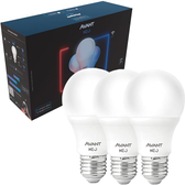 Imagem da oferta Kit Com 3 Lâmpadas Inteligentes LED Smart Wi-Fi Bulbo Pera NEO 10W