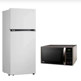 Imagem da oferta Geladeira LG Frost Free Inverter 375L Duplex Branca GN-B372PQW 220V + Micro-ondas LG Mesa 30L Prata Limpa Fácil MS3043B