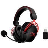Imagem da oferta Headset Gamer Sem fio HyperX Cloud Alpha Som Surround 7.1 Drivers 50mm USB 300 horas de Bateria Preto e Vermelho - 4P5D4