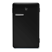 Imagem da oferta Frigobar Retrô Preto Onix 95L Midea