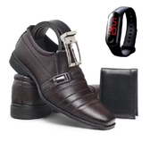 Imagem da oferta Dê uma olhada em Sapato Social Masculino Confortável Elegante com Carteira Cinto e Relógio DIRETO DA FÁBRICA por R$5