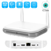 Imagem da oferta Mini wi-fi nvr 8ch 5mp xmeye wifi gravador de vídeo para sistema de segurança sem fio slot para cartão tf 2.5 ''hdd d