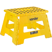 Imagem da oferta Vonder Banqueta Plástica Dobrável AMARELA 22D x 35W x 28H cm