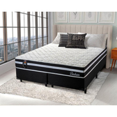 Imagem da oferta Conjunto Cama Box c/ Molas Ensacadas Durham Preto King 193x203x60