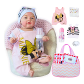 Imagem da oferta Bebê Reborn Boneca Menina Realista Kit Bolsa Maternidade