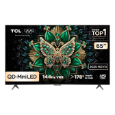 Imagem da oferta Smart TV TCL 65 Polegadas QLED Mini LED 4K C6K WiFi Bluetooth Google TV 4 HDMI 144Hz HDR10+ 65C6K