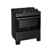 Imagem da oferta Fogão 5 Bocas Esmaltec Preto Mesa de Vidro Esmaltec Ideal Top Glass