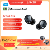 Imagem da oferta Fone ouvido Anker Soundcore Space A40 com Cancelamento Ruído Adaptativo LDAC Hi-Res 50h bateria