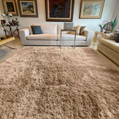 Imagem da oferta Tapete para Sala e Quarto Felpudo Cronos Casa Dona 200x300 cm Caramelo