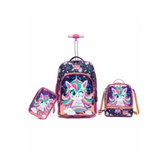 Imagem da oferta Kit Mochila Polo One Rodinha Escolar Unicórnio Lancheira Estojo Resistente