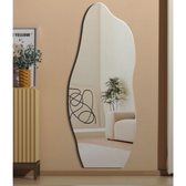 Imagem da oferta Espelho Orgânico 95x40 Lapidado Moderno Grande Forms C SUPORTE (FORM)