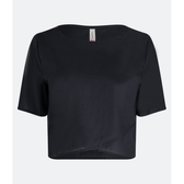 Imagem da oferta Blusinha Cropped em Viscose com Barra Transpassada