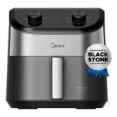 Imagem da oferta Fritadeira Air Fryer 4,5l Widemax Com Interior De Alumínio 1500w Midea
