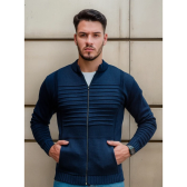 Imagem da oferta Casaco Sueter Masculino Lã Com Zíper Trico Blusa De Frio