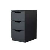 Imagem da oferta GAVETEIRO MULTIUSO COM 3 GAVETAS PRETO