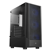 Imagem da oferta Gabinete Gamer Rise Mode Wave Black Mid Tower Lateral em Vidro Fumê ARGB ATX 3 Cooler Fan ARGB Preto - RM-WA-FB-A