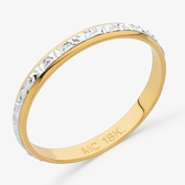 Imagem da oferta Aliança em Ouro Amarelo e Branco 18k - 2,4 mm