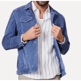 Imagem da oferta Jaqueta Reserva Trucker Couro Chamois