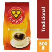 Imagem da oferta Café Em Pó Torrado E Moído Tradicional 500g Três Corações