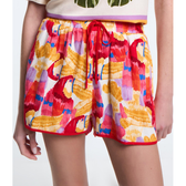 Imagem da oferta Short Runner em Viscose com Linho e Estampa Araras