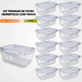 Imagem da oferta Kit 12 Potes herméticos