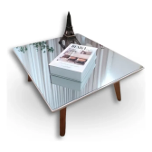 Imagem da oferta Demoglass mesinha de centro de sala retro cor off-white