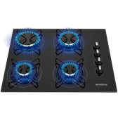 Imagem da oferta Cooktop 4 Bocas Mondial a Gás GLP Preto - Bivolt