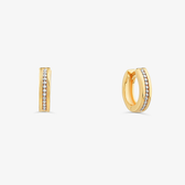 Imagem da oferta Brinco Argola em Prata 925 com banho de Ouro Amarelo 18k