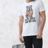Imagem da oferta Camiseta Colcci Dog Holiday Branca