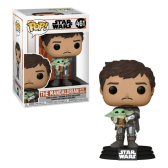 Imagem da oferta Funko Pop! Star Wars: Mandalorian Mando Holding Child - #461