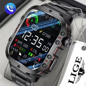 Imagem da oferta LIGE Novos Relógios Esportivos Smartwatch Homens À Prova D'água Chamada Bluetooth 420mAh Monitoramento Da Saúde IP68