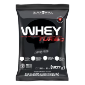 Imagem da oferta Suplemento Em Pó Black Skull Whey Turbo Whey Proteínas Whey Sabor Baunilha Em Sachê De 900g