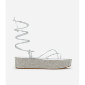 Imagem da oferta Sandália Flatform com Amarração e Sola Coberta por Strass