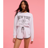Imagem da oferta Short em Moletom com Forro Fleece e Viés Contrastante Tam P