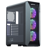 Imagem da oferta Gabinete Gamer SuperFrame Lion Mid Tower RGB Vidro Temperado ATX Black Sem Fonte Com 3 Fans