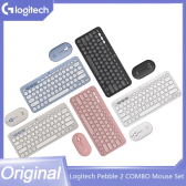 Imagem da oferta Logitech PEBBLE 2 COMBO Teclado sem fio Mouse Combos Conjunto Home Office Teclado silencioso para Windows Pad Android IO