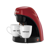 Imagem da oferta Cafeteira Elétrica Lenoxx PCA 031 Preta e Vermelha - 220V