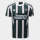 Imagem da oferta Camisa Manchester United Away 23/24 s/n° Torcedor Adidas Masculina - Verde escuro