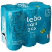 Imagem da oferta Pack Leão com Gás Ice Tea Zero com Limão 290ml 6 unidades