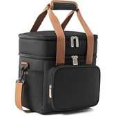 Imagem da oferta Bolsa Térmica Marmiteira 2 Andares com Dupla Camada Isolante e Alça Ajustável Ideal para Academia Trabalho e Viag