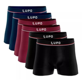 Imagem da oferta Kit 6 Cuecas Boxer Poliamida Microfibra Sem Costura 436