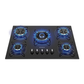 Imagem da oferta Cooktop a Gás 5 Bocas Mondial Preto/Inox Bivolt - CTG-03