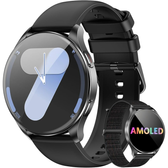 Imagem da oferta Smartwatch Redondo AMOLED 1.43" - Relógio Inteligente com Chamadas Bluetooth 130+ Modos Esportivos IP68 Compatível And