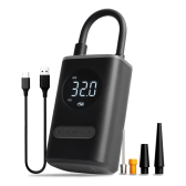 Imagem da oferta Compressor De Ar Elétrica Digital Portátil 80w Bateria Recarregável 4000mah Bike Moto Carro