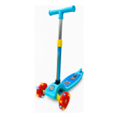 Imagem da oferta Patinete Scooter Infantil 3 Rodas Com Led Unitoys 1576 Azul Turma da Aventura