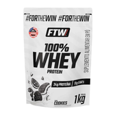 Imagem da oferta Whey Protein 100% Refil 1kg Sabor Cookies - Ftw