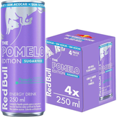 Imagem da oferta Pack de 4 Latas Red Bull Energético Pomelo Edition Sem Açúcar 250ml