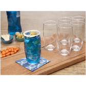 Imagem da oferta Jogo de Copos de Vidro 300ml 6 Peças Nadir