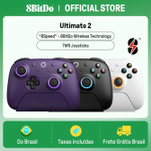 Imagem da oferta Controle Sem Fio 8BitDo Ultimate 2 PC e Android Bluetooth e Wireless Analógicos TMR e Dock de Carregamento